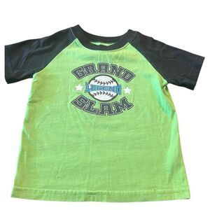 Garanimals Toddler Boy 3T Green Grand Legend Slam Baseball‎ Raglan T-Shirt